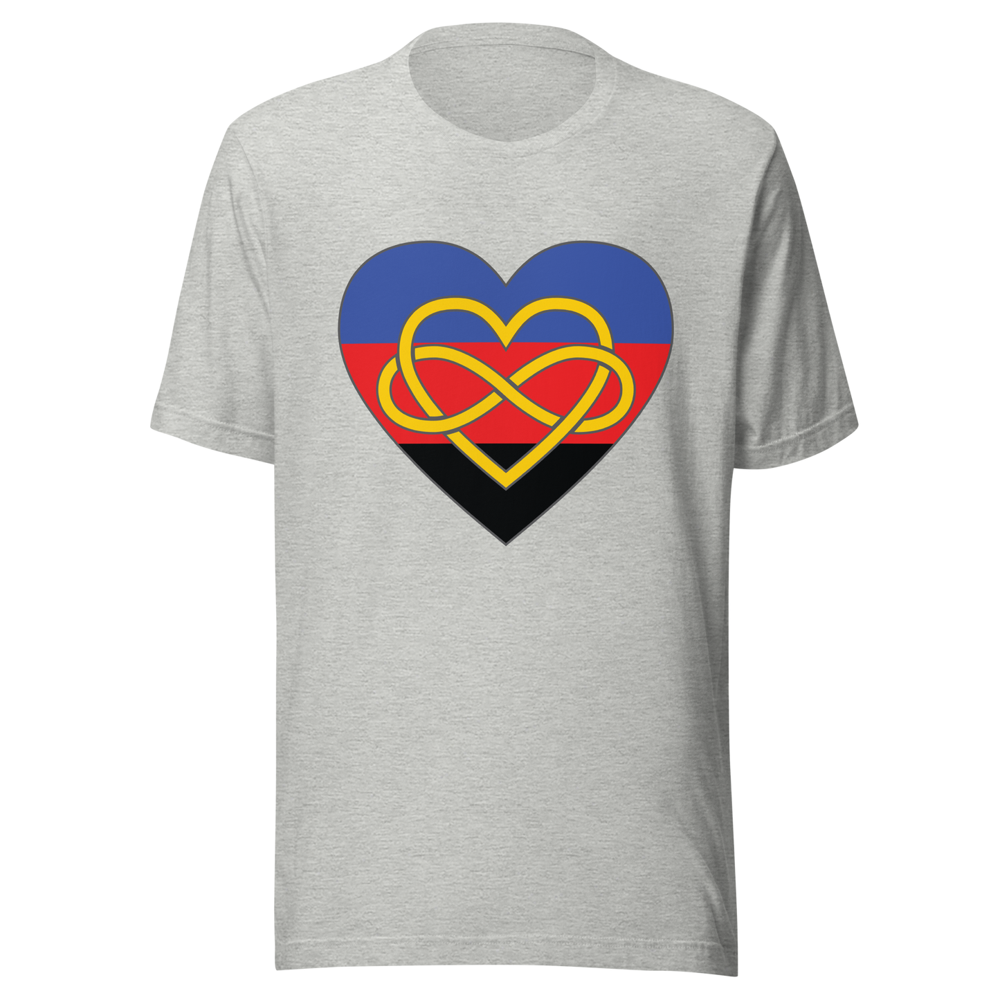 Polyamory Infinity Heart Pride Unisex t-shirt