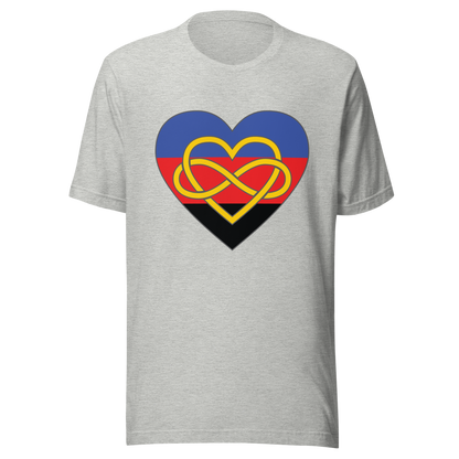 Polyamory Infinity Heart Pride Unisex t-shirt