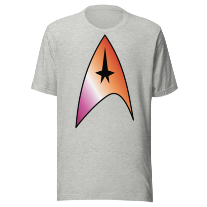 Starfleet Insignia - Lesbian Pride Unisex t-shirt