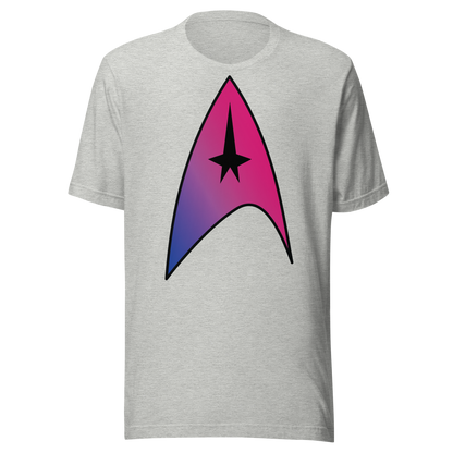 Starfleet Insignia - Bisexual Pride Unisex t-shirt