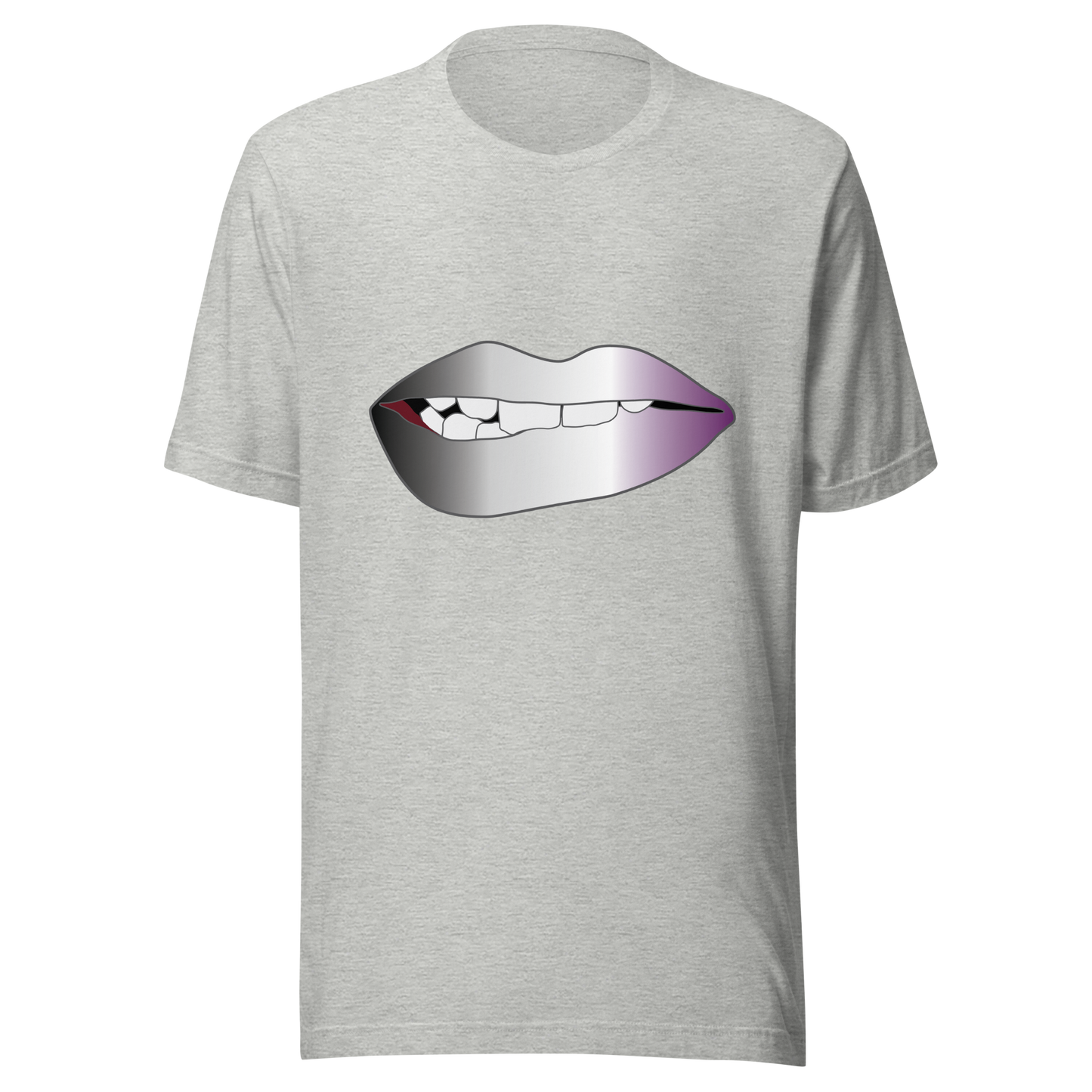 Biting Lips - Asexual/Demisexual Pride - Gradient Unisex t-shirt