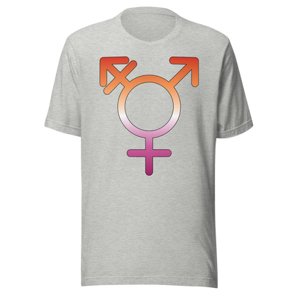 Transgender Symbol - Lesbian Pride Unisex t-shirt