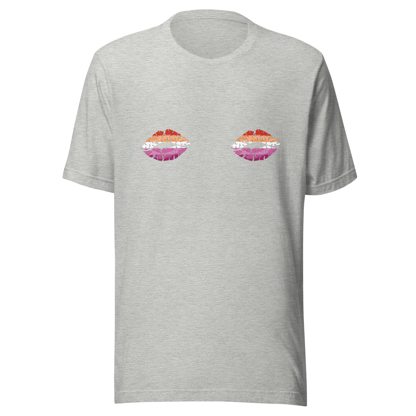 Lesbian Boob Kisses Unisex t-shirt