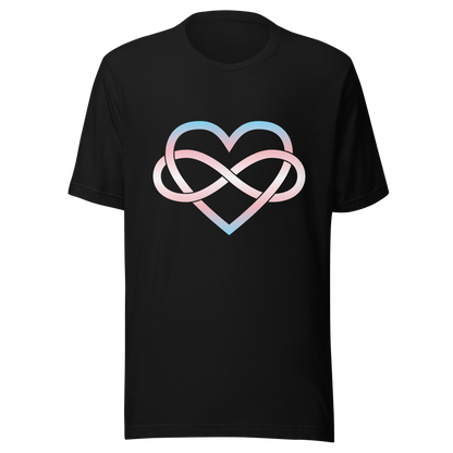 Polyamory Infinity Heart - Trans Unisex t-shirt