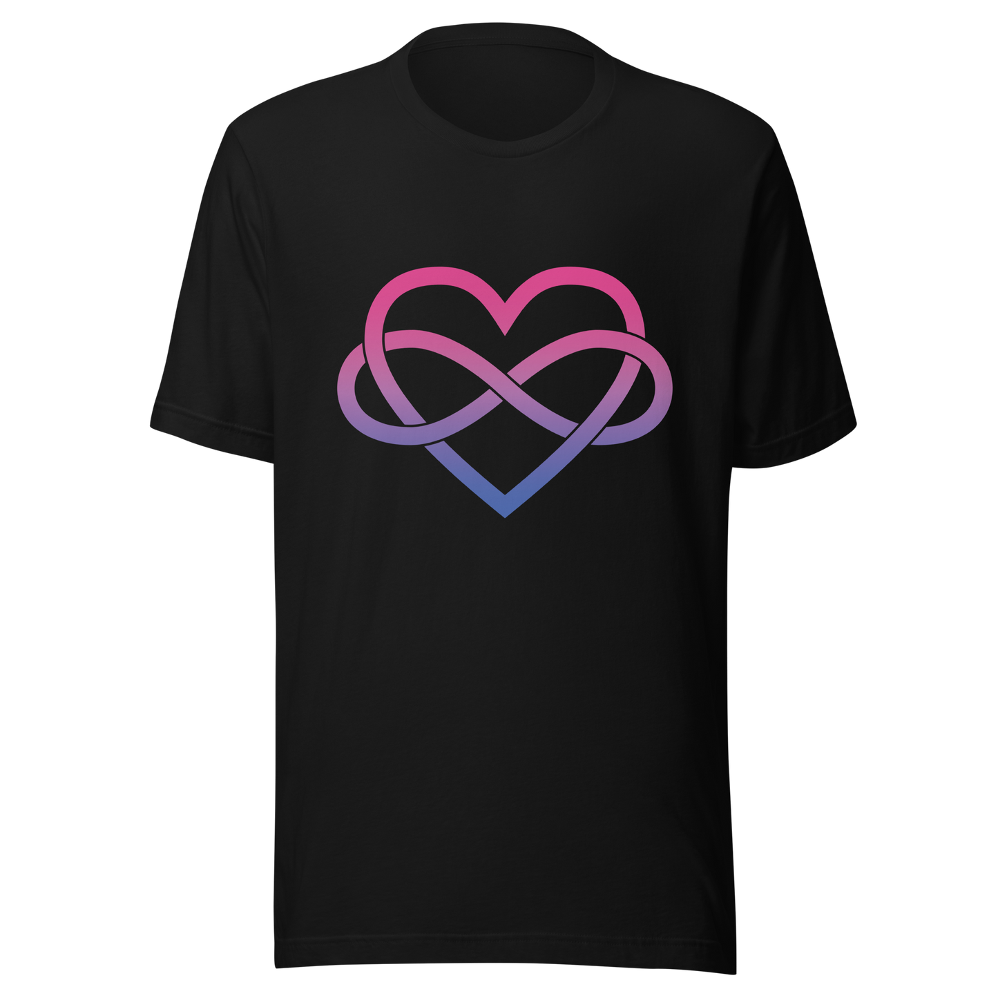 Polyamory Infinity Heart - Bisexual Unisex t-shirt