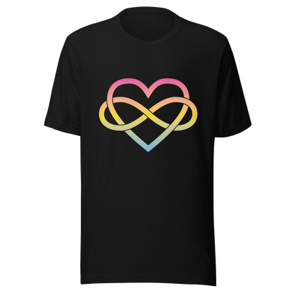 Polyamory Infinity Heart - Pansexual Unisex t-shirt