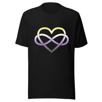 Polyamory Infinity Heart - Non-binary Unisex t-shirt