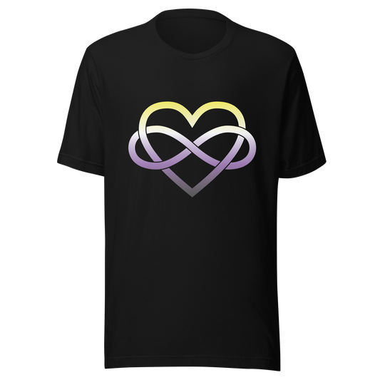 Polyamory Infinity Heart - Non-binary Unisex t-shirt