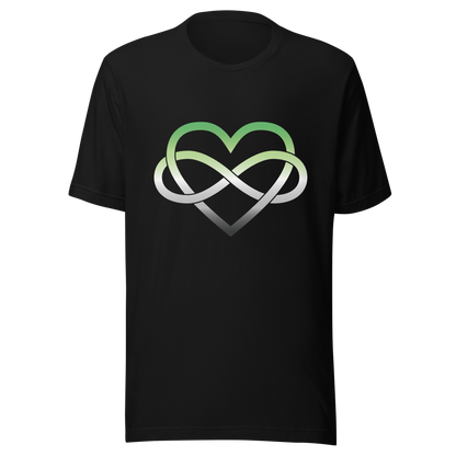 Polyamory Infinity Heart - Aromantic Unisex t-shirt