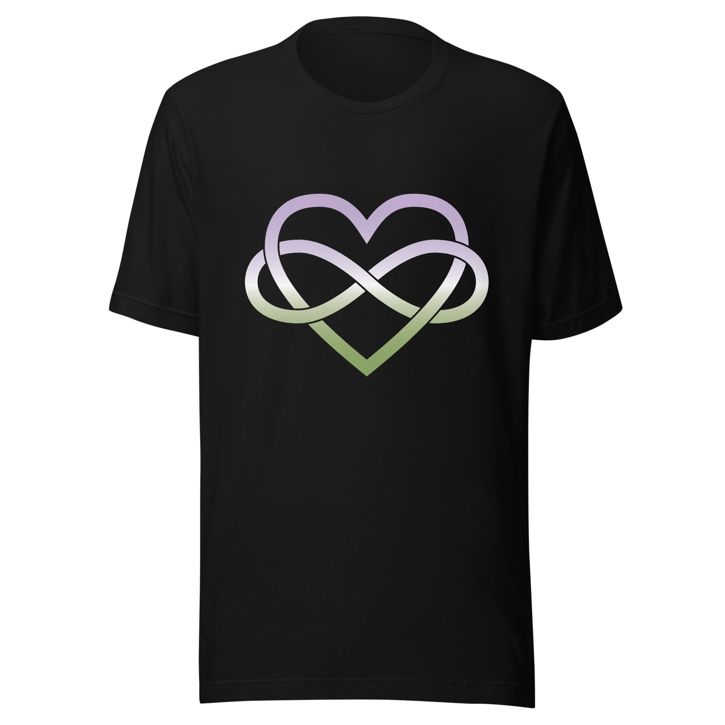 Polyamory Infinity Heart - Genderqueer Unisex t-shirt