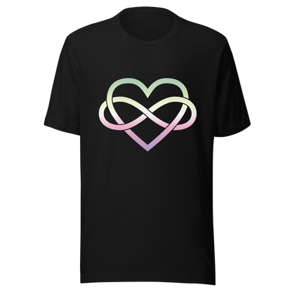 Polyamory Infinity Heart - Genderfae Unisex t-shirt