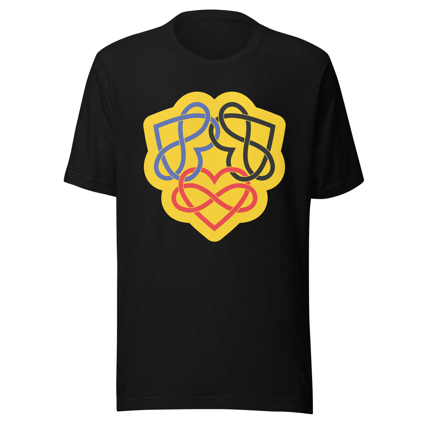 Poly Infinity Hearts Interlocked Unisex t-shirt