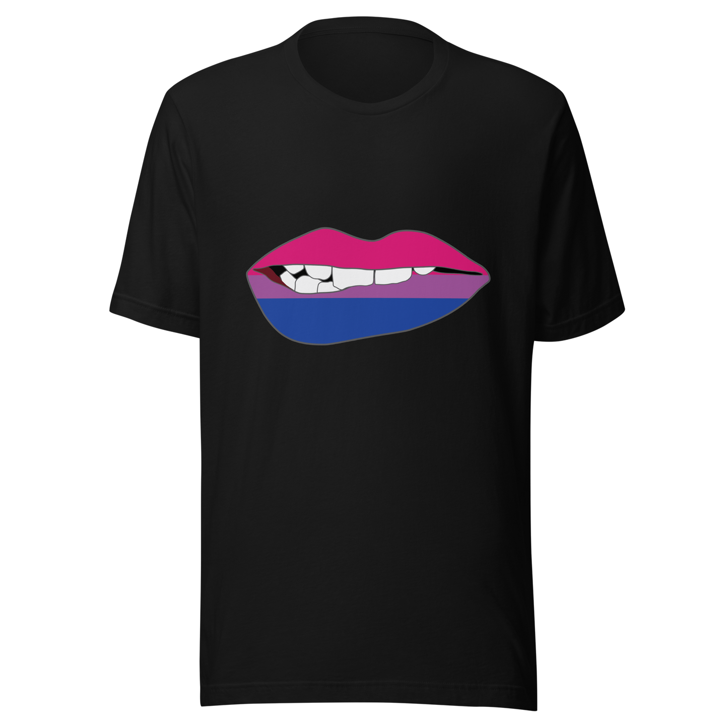 Biting Lips - Bisexual Flag Unisex t-shirt