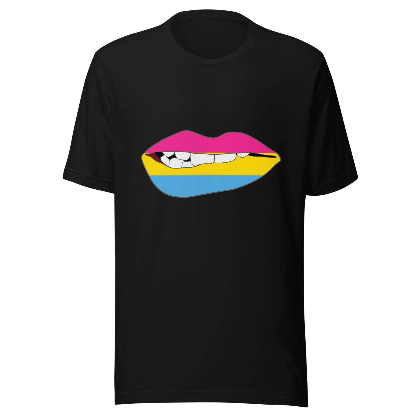 Biting Lips - Pansexual Flag Unisex t-shirt