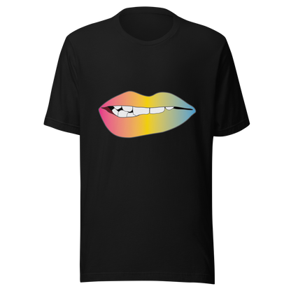 Biting Lips - Pansexual Pride - Gradient Unisex t-shirt