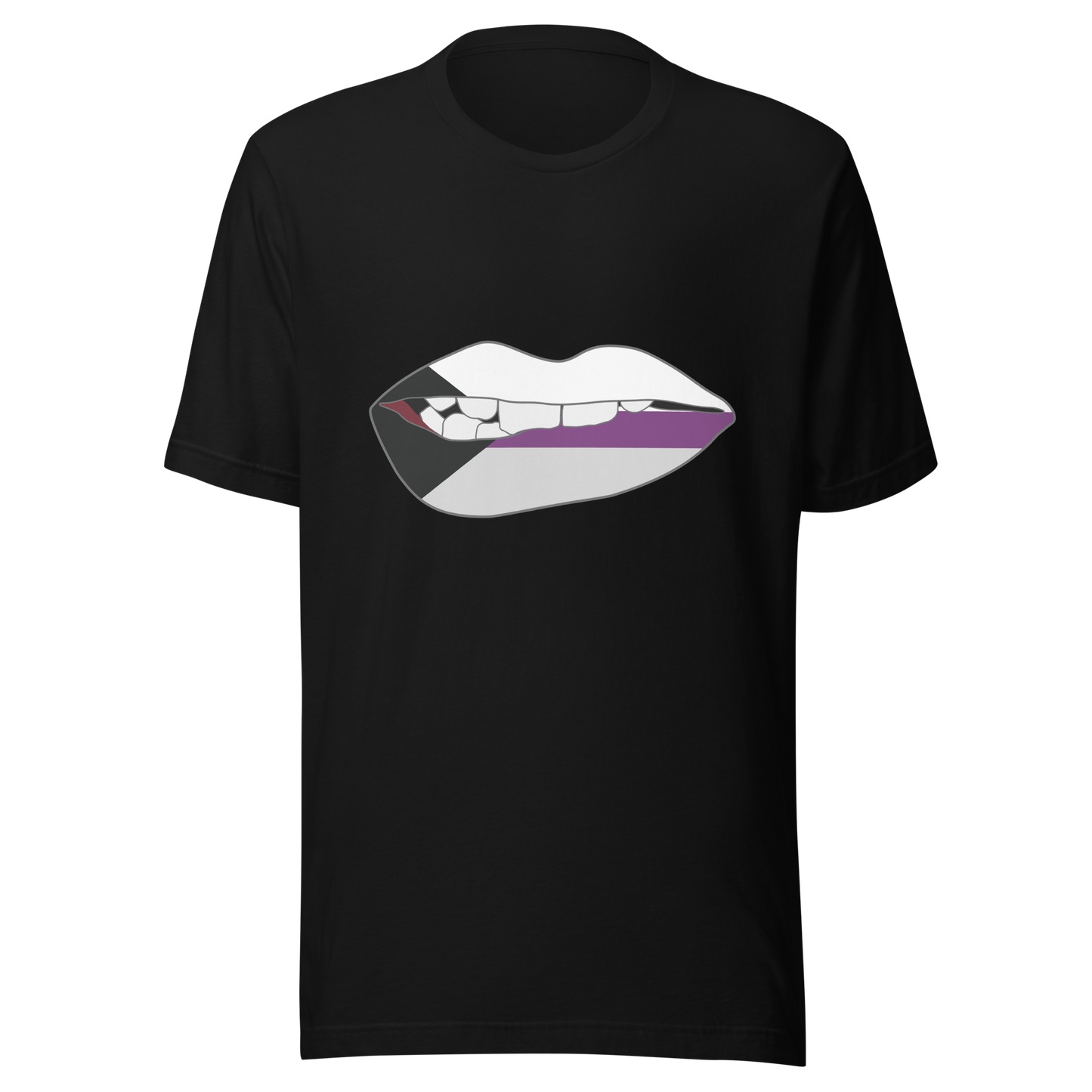 Biting Lips - Demisexual Flag Unisex t-shirt