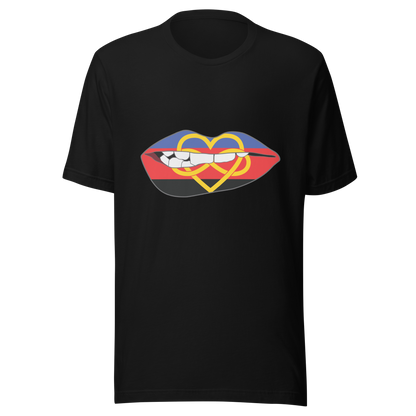 Biting Lips - Polyamory Flag Unisex t-shirt