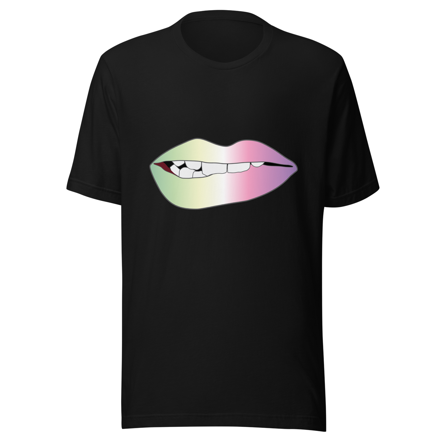 Biting Lips - Genderfae Pride - Gradient Unisex t-shirt