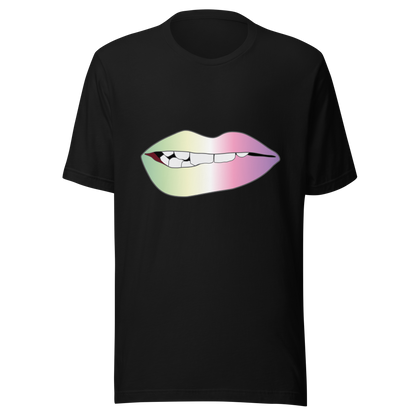 Biting Lips - Genderfae Pride - Gradient Unisex t-shirt