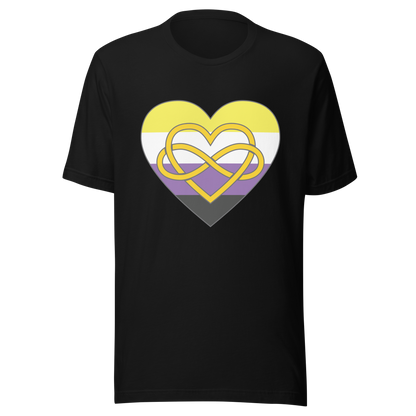 Polyamory Infinity Heart Non-binary Pride Unisex t-shirt