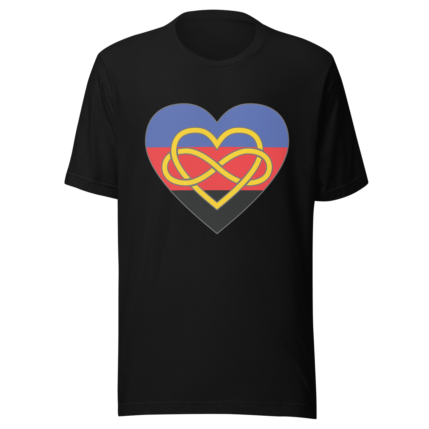 Polyamory Infinity Heart Pride Unisex t-shirt