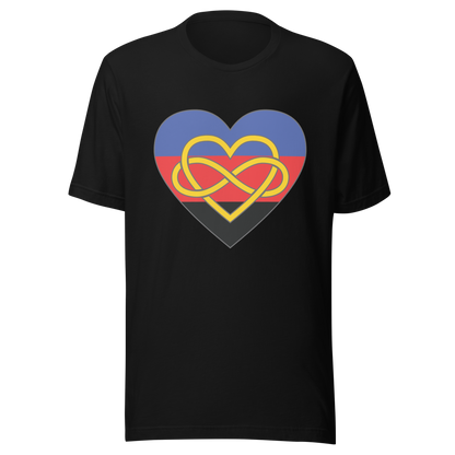 Polyamory Infinity Heart Pride Unisex t-shirt