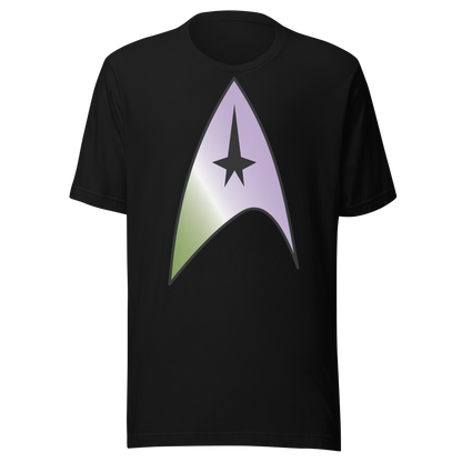 Starfleet Insignia - Genderqueer Pride Unisex t-shirt