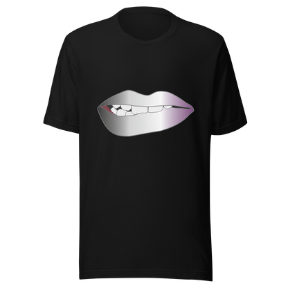 Biting Lips - Asexual/Demisexual Pride - Gradient Unisex t-shirt