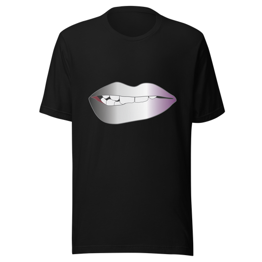 Biting Lips - Asexual/Demisexual Pride - Gradient Unisex t-shirt