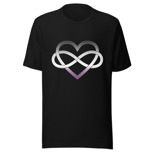 Polyamory Infinity Heart - Asexual/Demisexual Unisex t-shirt