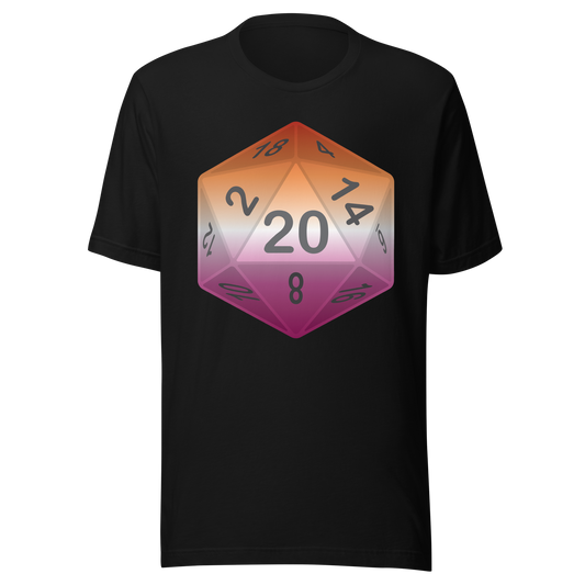 Pride Dice - Lesbian Unisex t-shirt