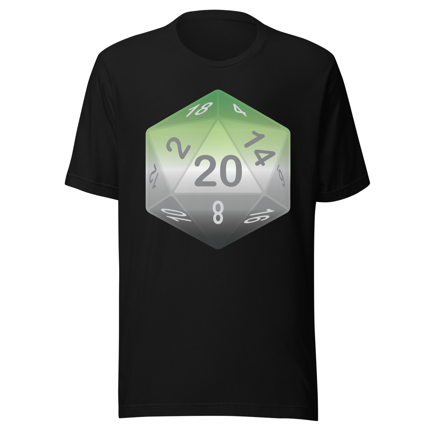 Pride Dice - Aromantic Unisex t-shirt