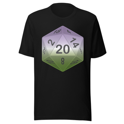 Pride Dice - Genderqueer Unisex t-shirt