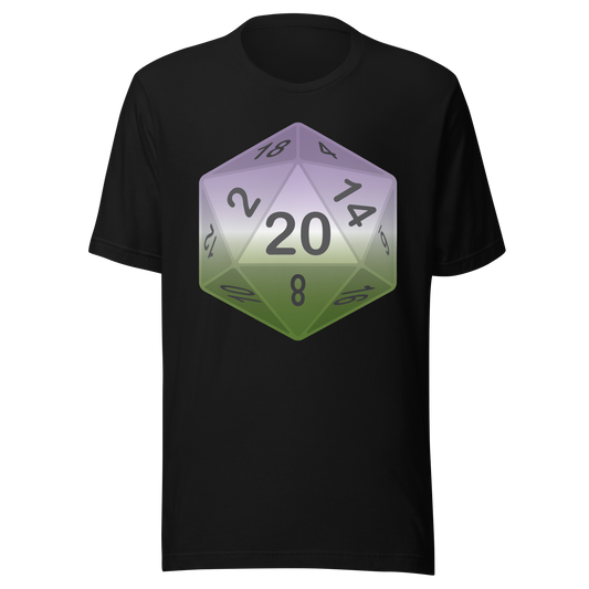 Pride Dice - Genderqueer Unisex t-shirt