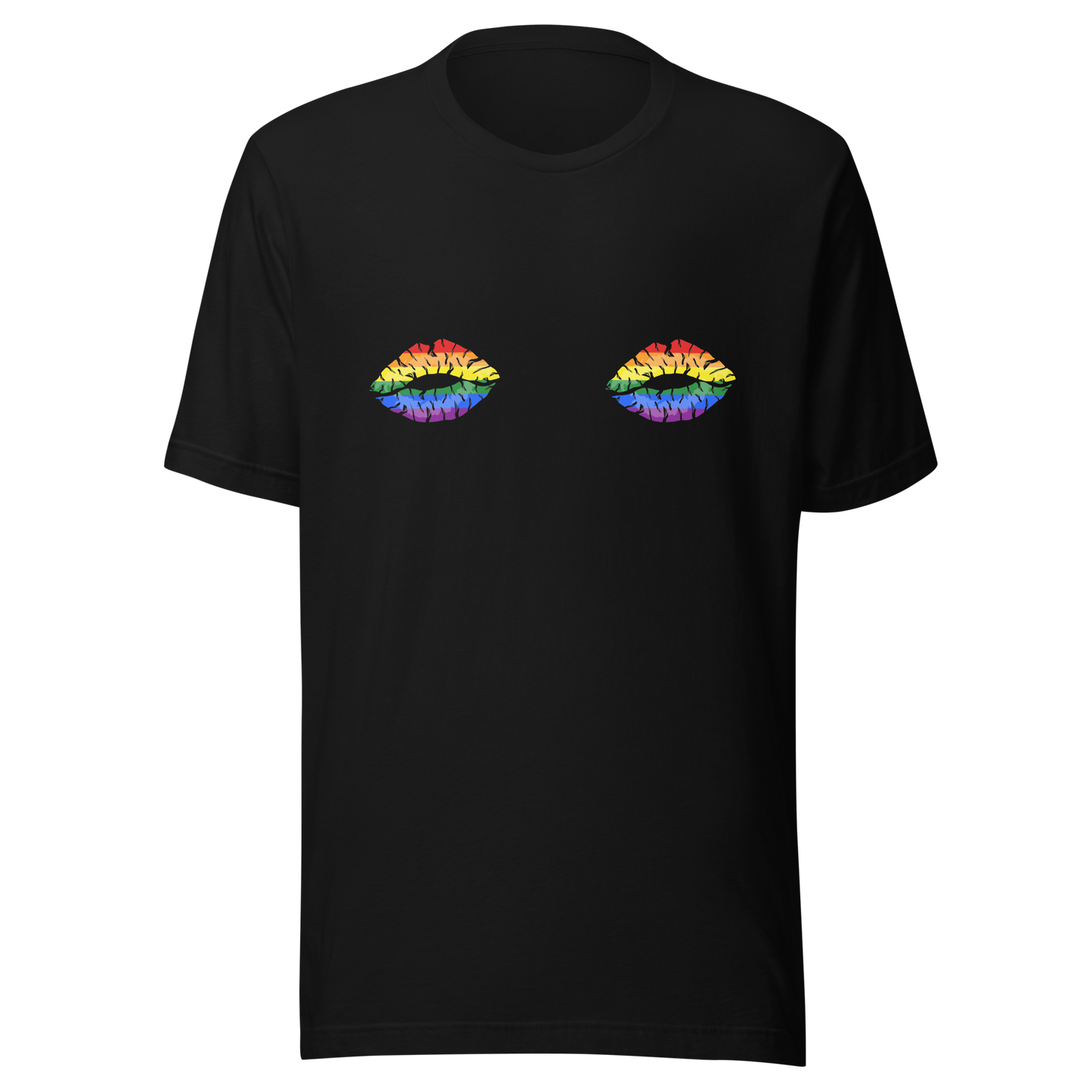 Rainbow Boob Kisses Unisex t-shirt