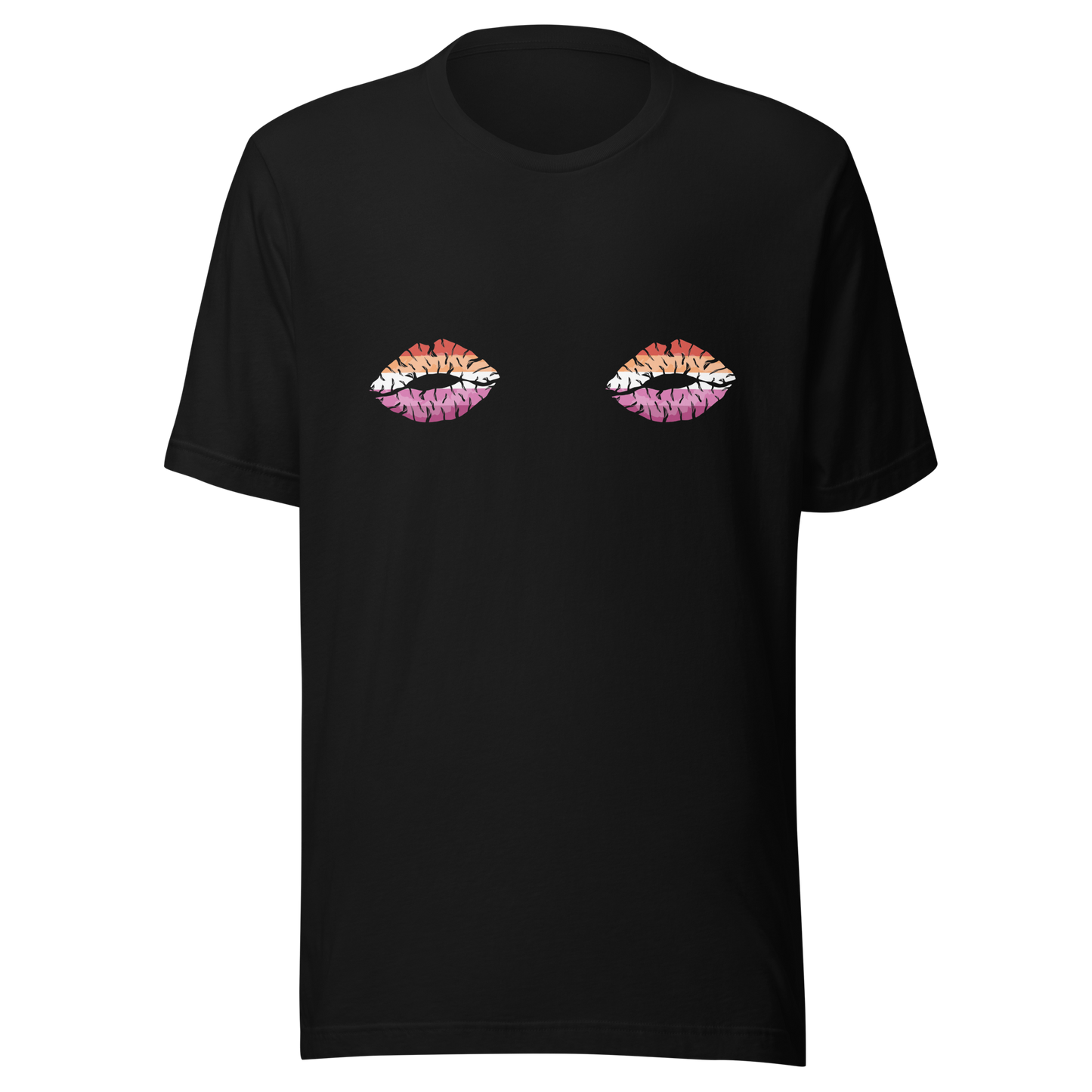 Lesbian Boob Kisses Unisex t-shirt