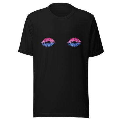 Bi Boob Kisses Unisex t-shirt