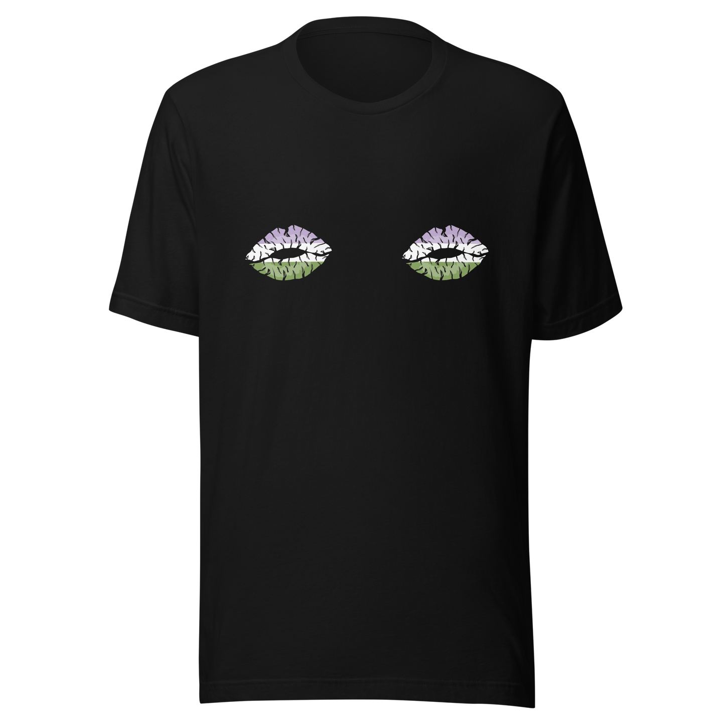 Genderqueer Boob Kisses Unisex t-shirt