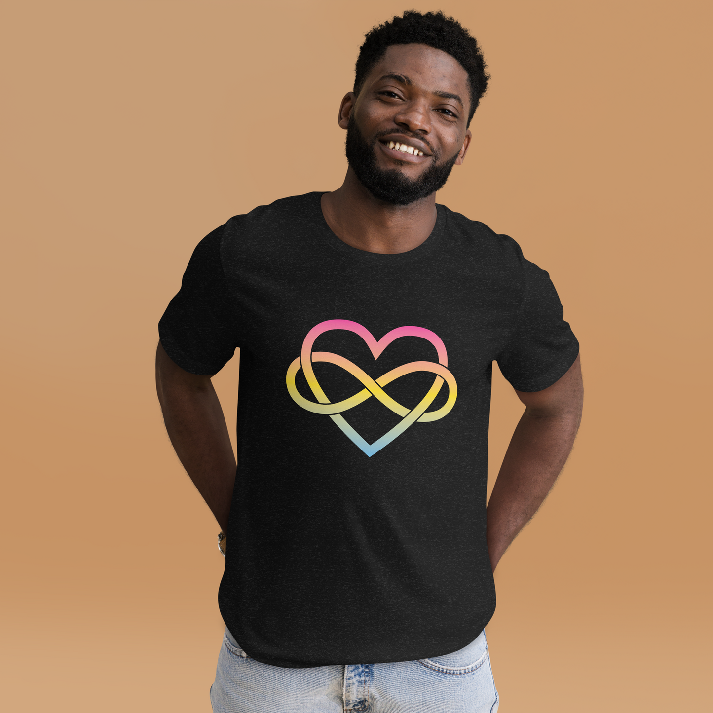 Polyamory Infinity Heart - Pansexual Unisex t-shirt