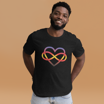 Polyamory Infinity Heart - Polyamory Unisex t-shirt