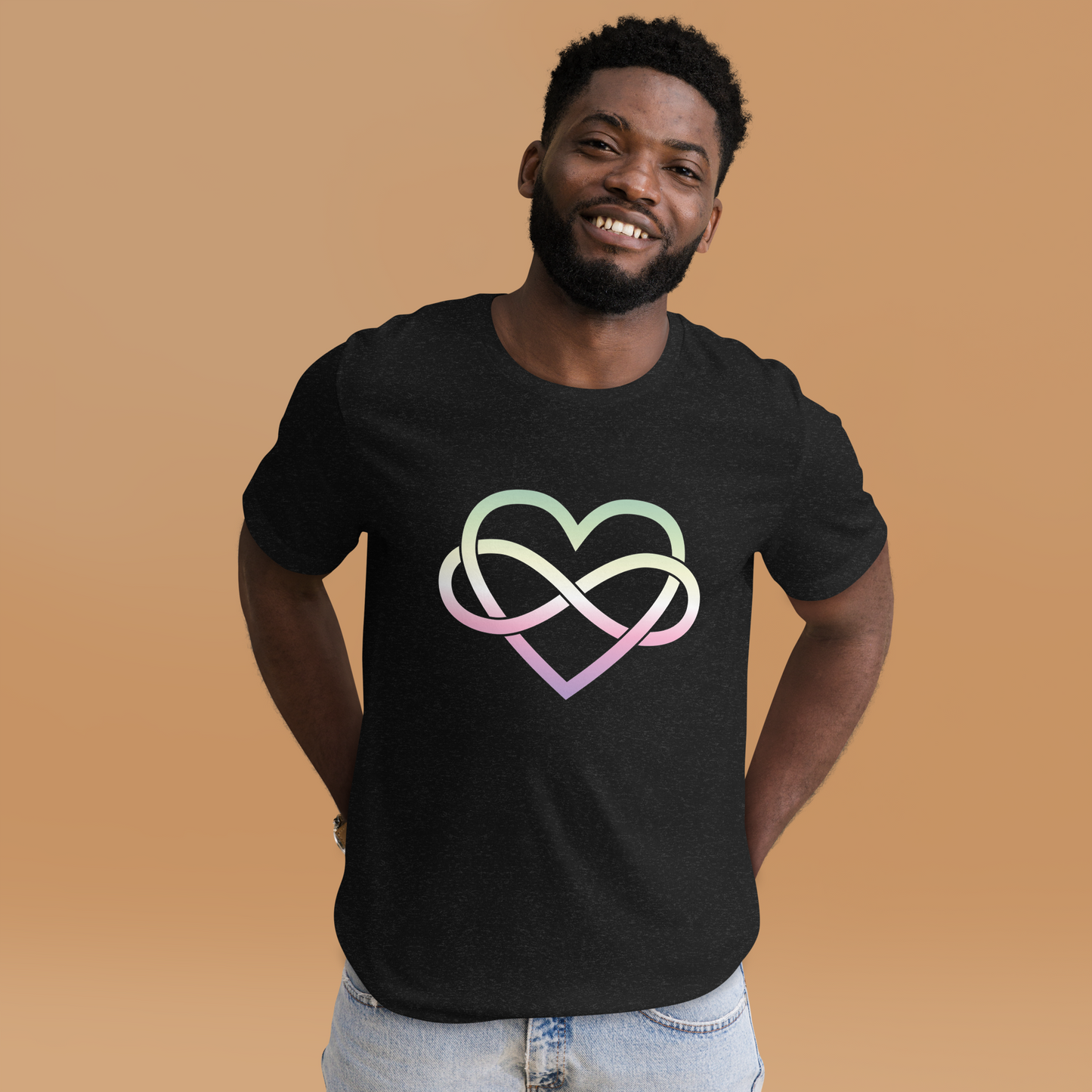 Polyamory Infinity Heart - Genderfae Unisex t-shirt