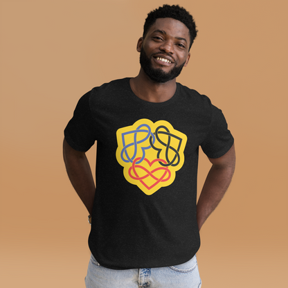 Poly Infinity Hearts Interlocked Unisex t-shirt