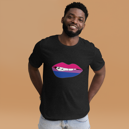 Biting Lips - Bisexual Flag Unisex t-shirt