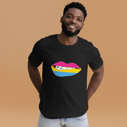 Biting Lips - Pansexual Flag Unisex t-shirt