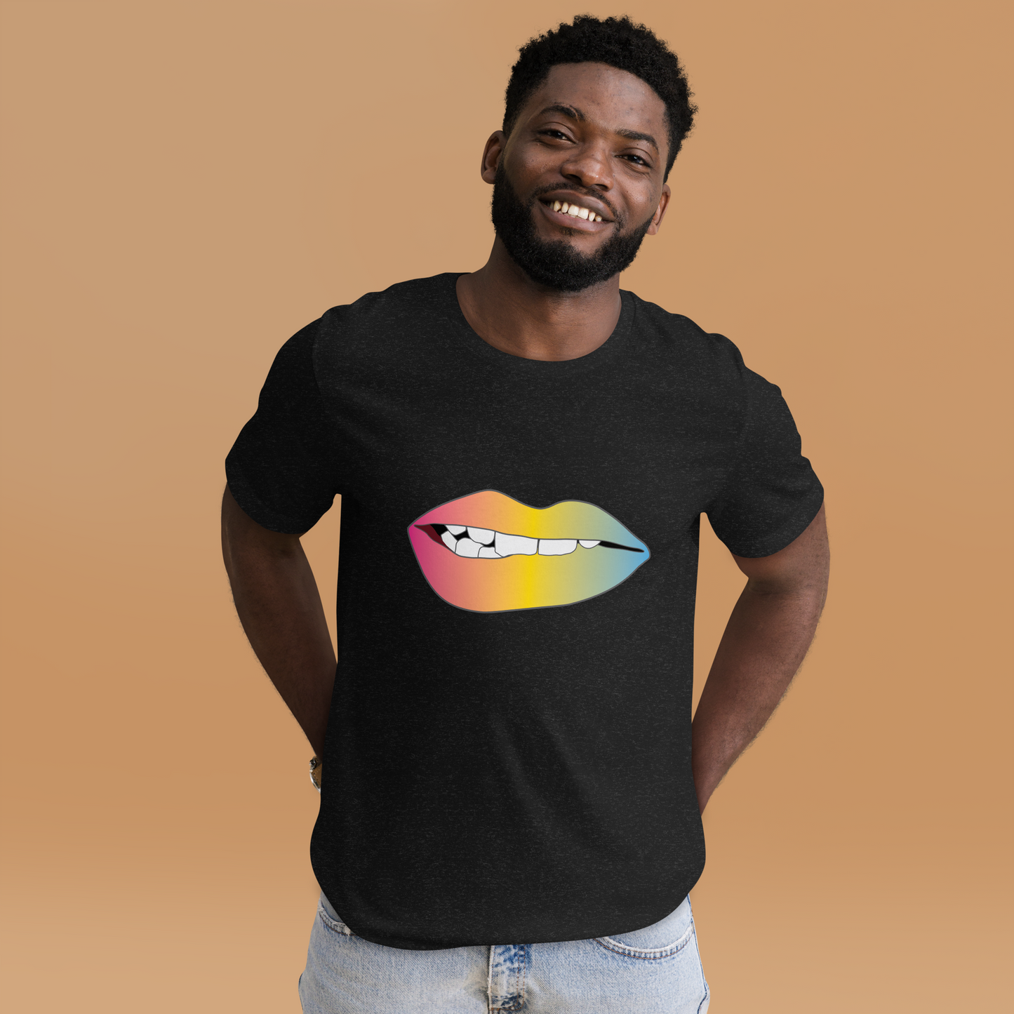 Biting Lips - Pansexual Pride - Gradient Unisex t-shirt