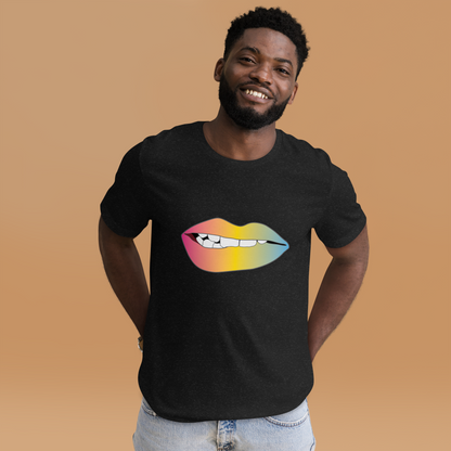 Biting Lips - Pansexual Pride - Gradient Unisex t-shirt