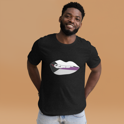 Biting Lips - Demisexual Flag Unisex t-shirt