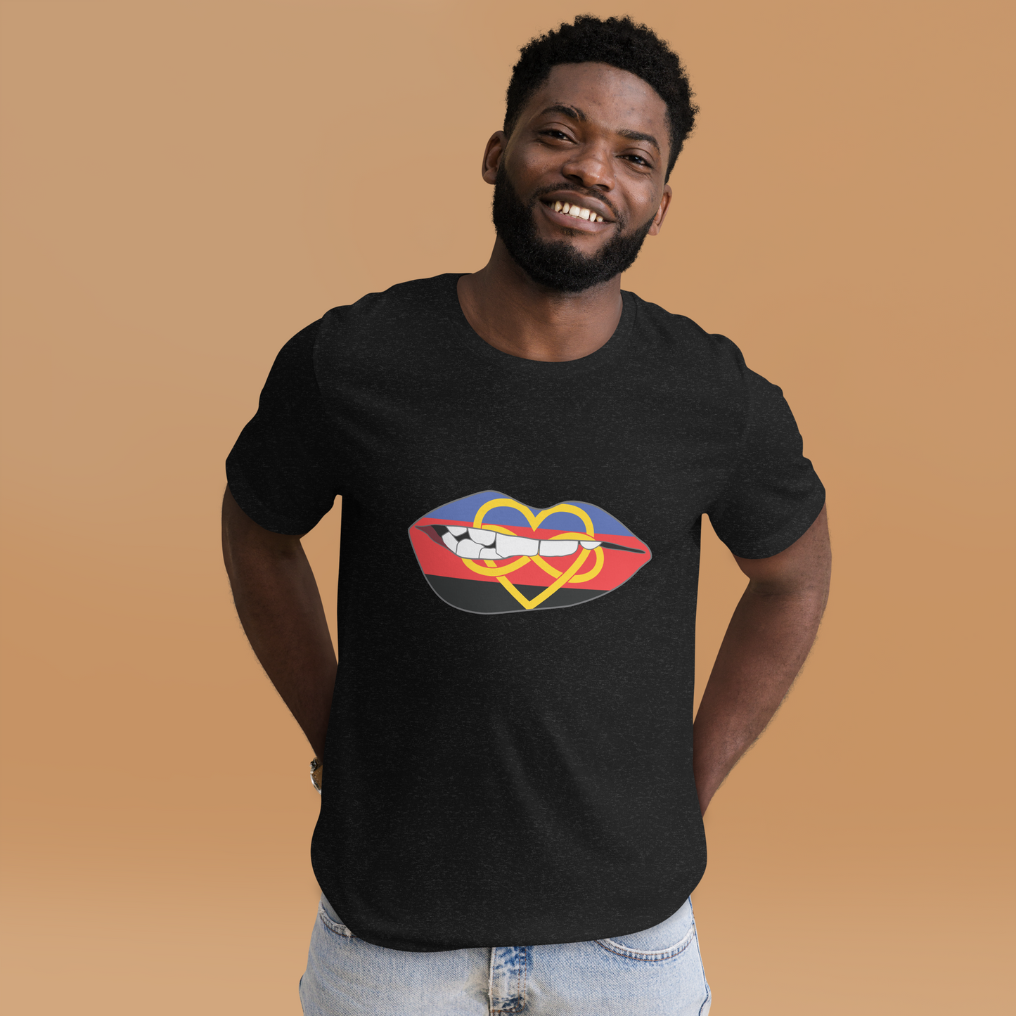 Biting Lips - Polyamory Flag Unisex t-shirt