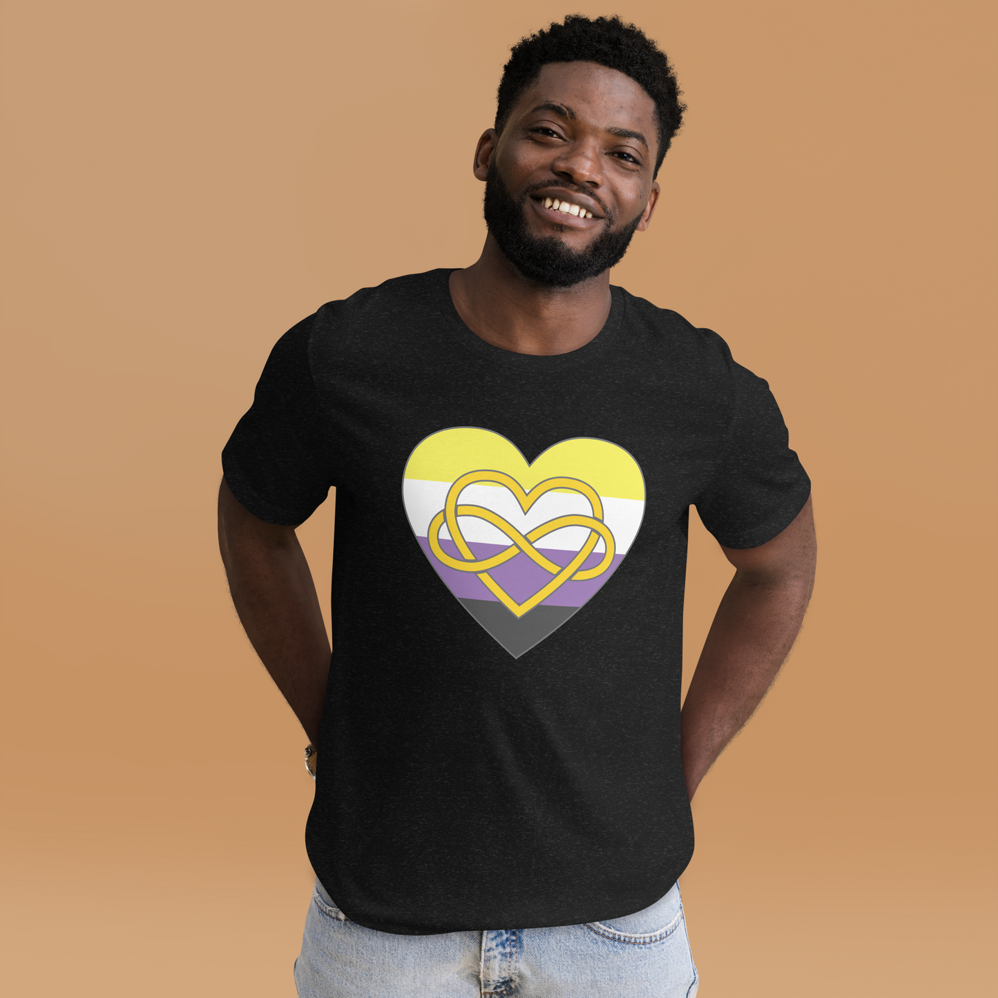 Polyamory Infinity Heart Non-binary Pride Unisex t-shirt