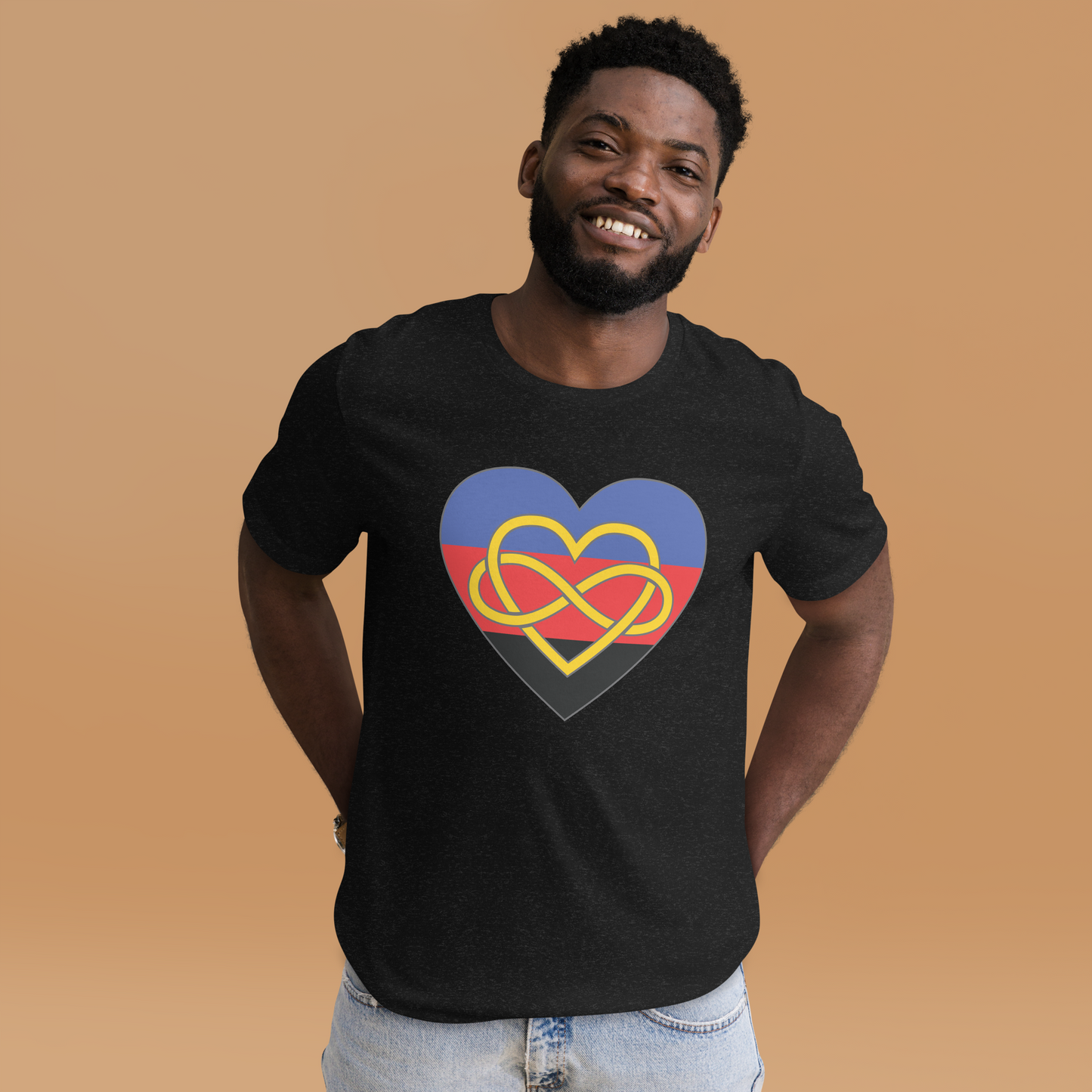 Polyamory Infinity Heart Pride Unisex t-shirt